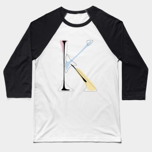 Pastel K Baseball T-Shirt